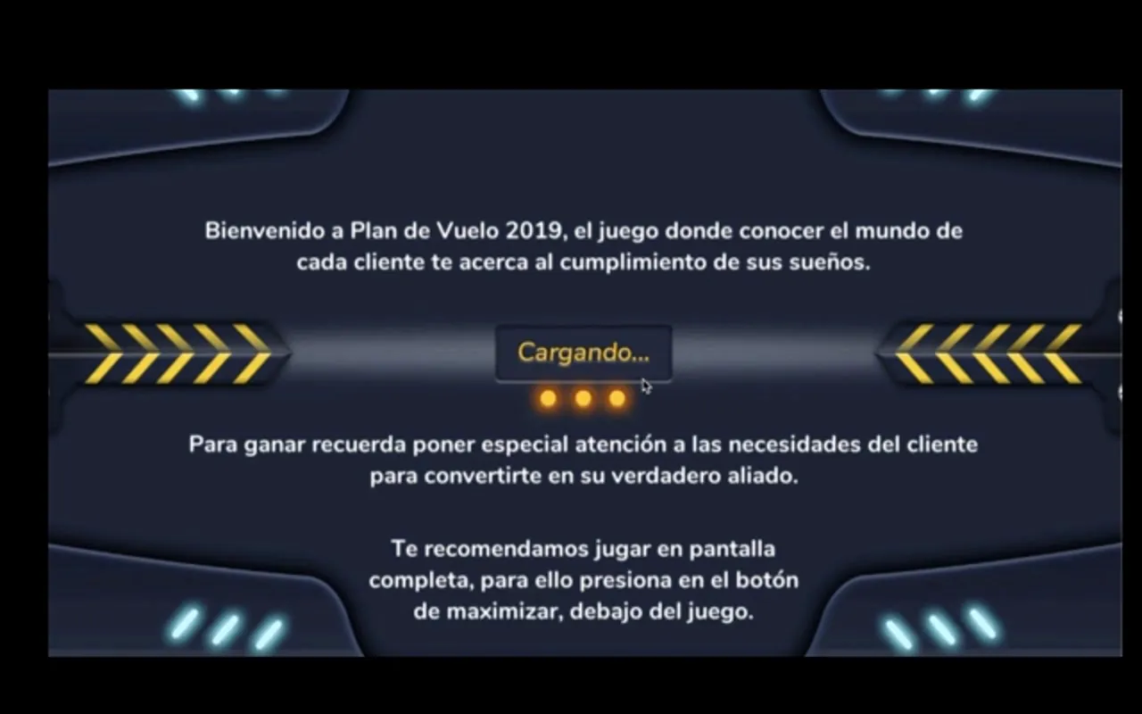 Welcome screen — video still